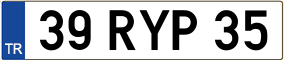 Trailer License Plate